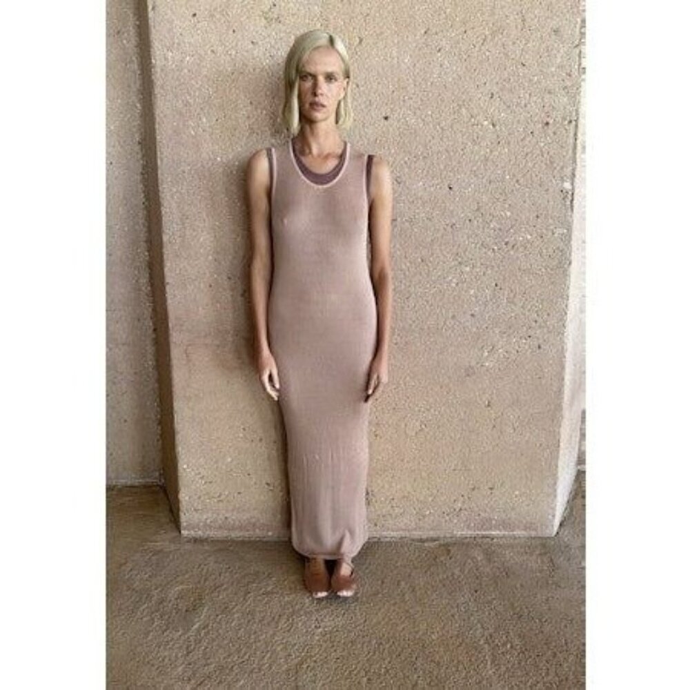 Le Superbe Airy Gown in Au Naturel Large New Womens Maxi Long Dress - Picture 12 of 13